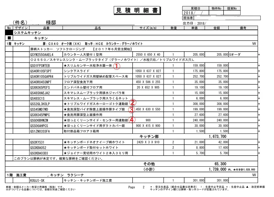 リフォームの見積書をキッチンの例で解説【初心者必見】 – HIROSHIMA REFORM